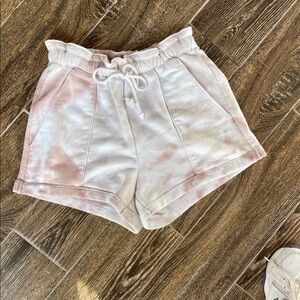 Abercrombie & Fitch Pink Tie-Dye Athletic Shorts